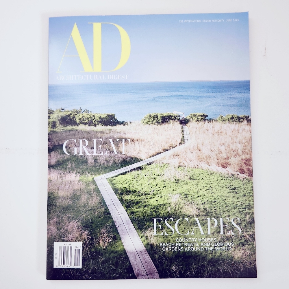 🍭7/$15 Architectural Digest Magazine June 2025 Great Escapes